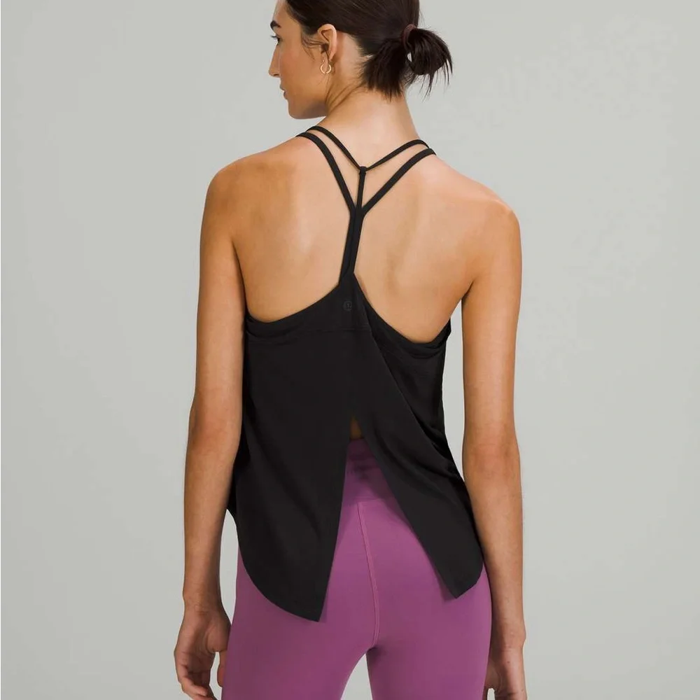 Lululemon Black V-Neck Tank Top - Picture 2 of 5